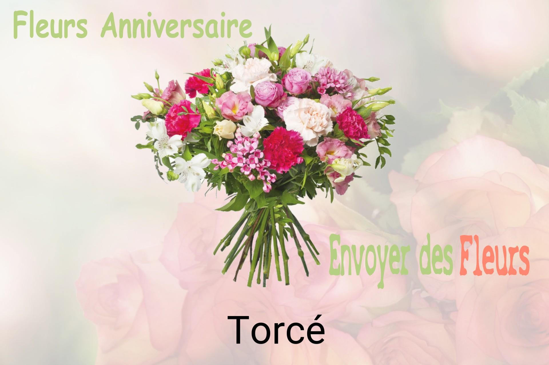Bouquet de fleurs d’anniversaire livré à Torcé